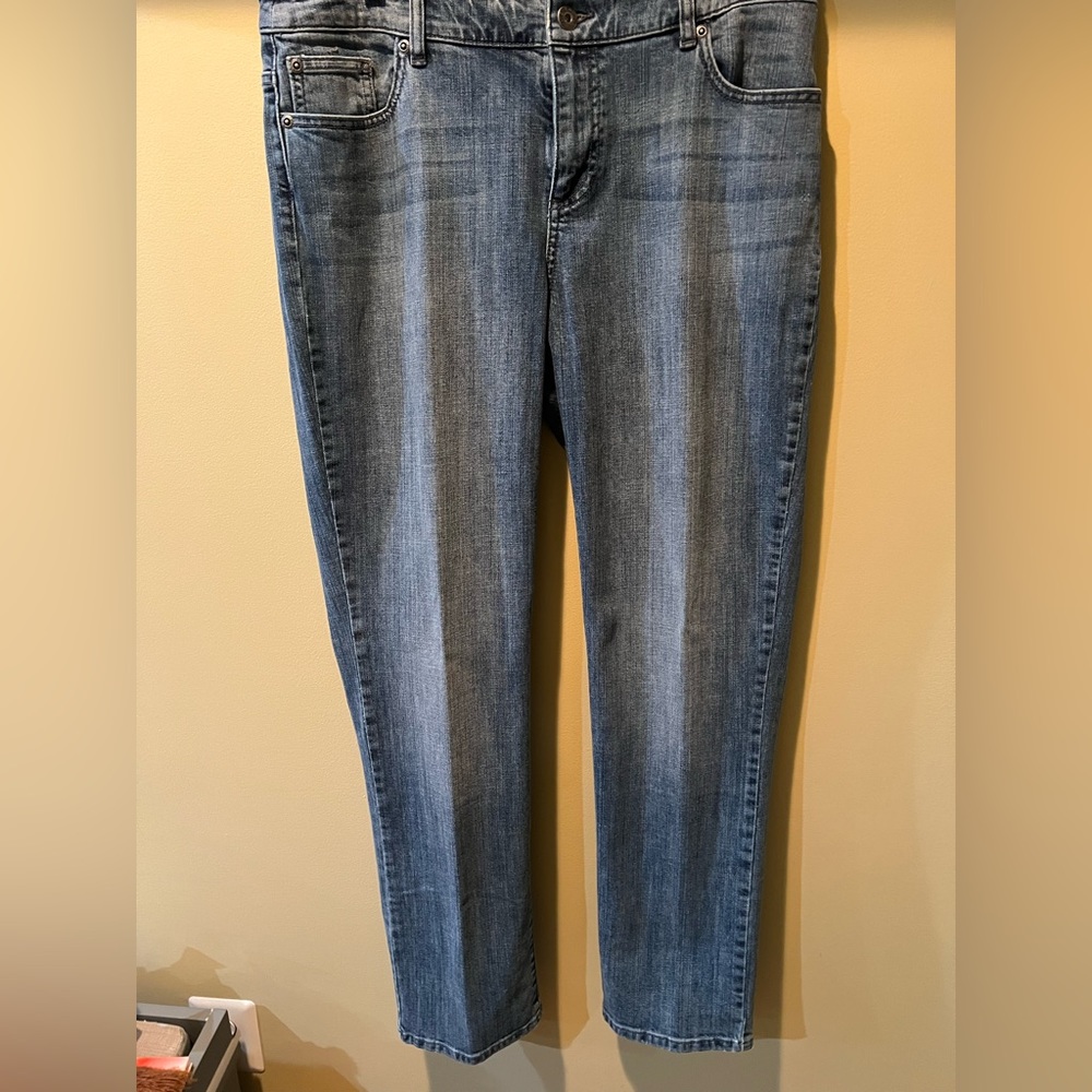 New with tags chicos jeans, their size 2, which would be about a 14, regular cut